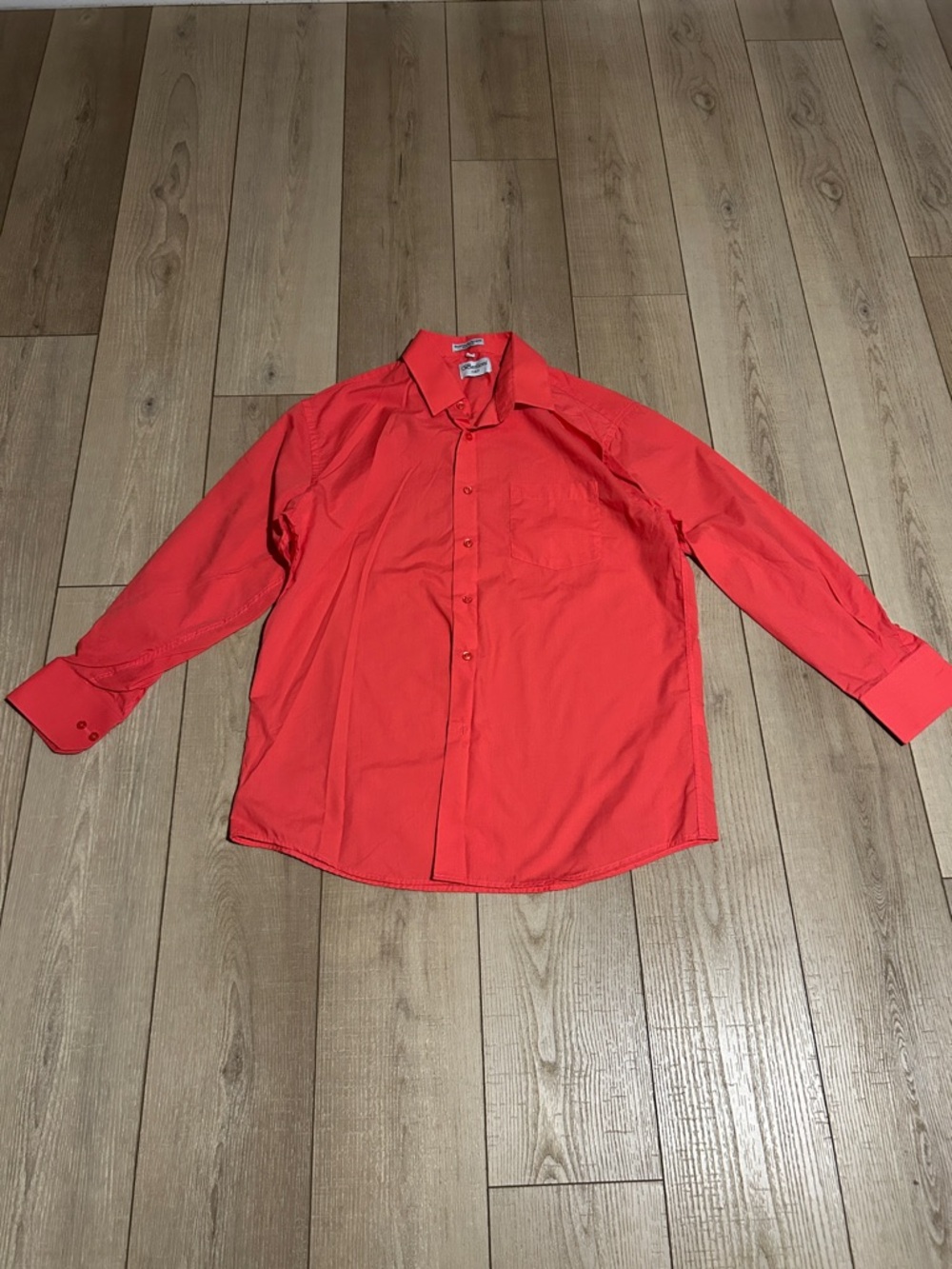 Men's Coral Button-Up Dress Shirt - Unbranded